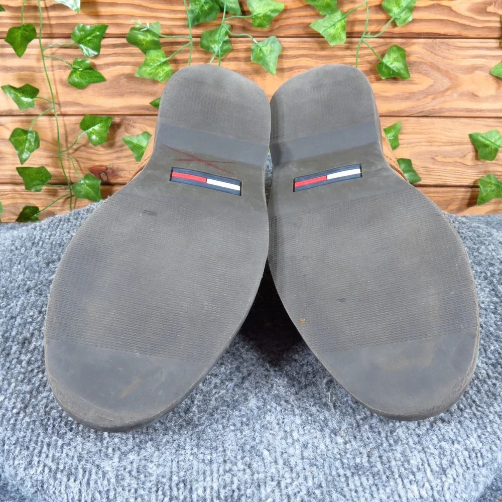 Tommy Hilfiger M22213 Mens Derby Shoes Size‎ 9.5 M Business Tan Leather Portugal